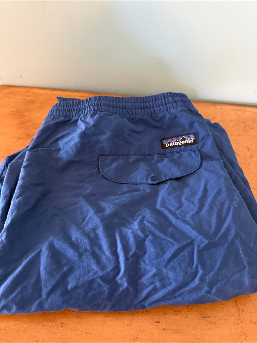 Patagonia Men’s Royal Blue Hiking / Track Pants w Elastic-Waist & tapered legs